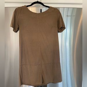 Brown suede dress size small